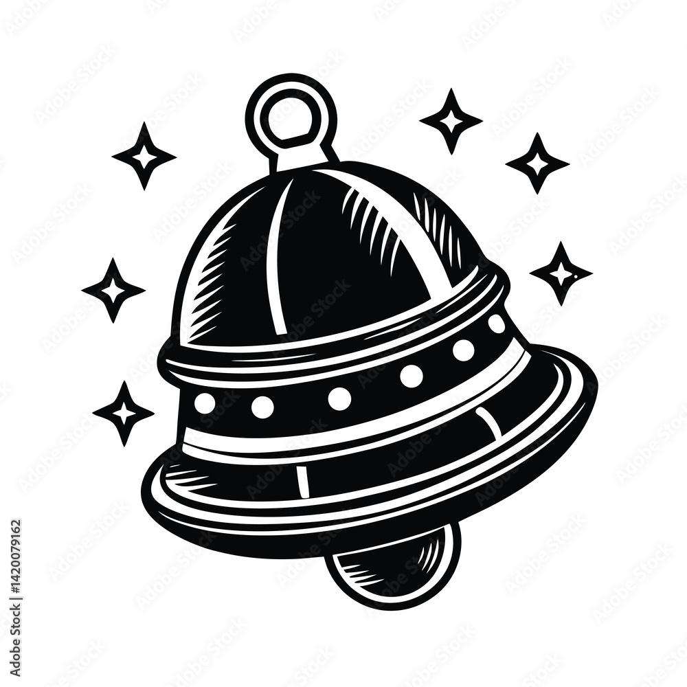Fototapeta premium christmas bell vector