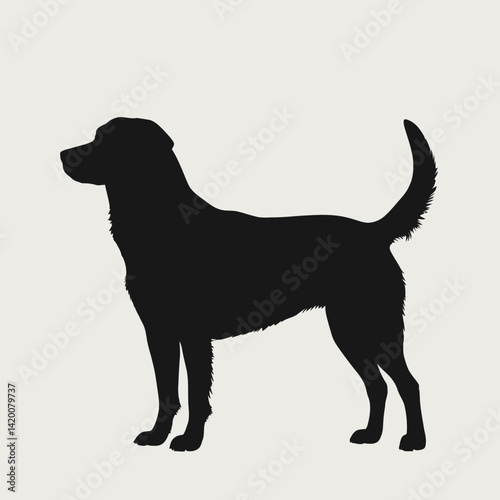 black dog silhouette