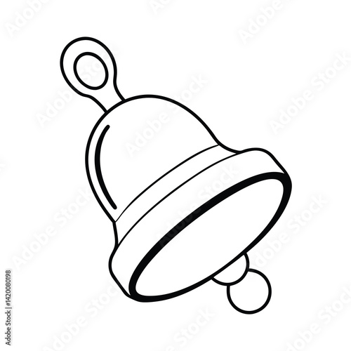 illustration of a christmas bell