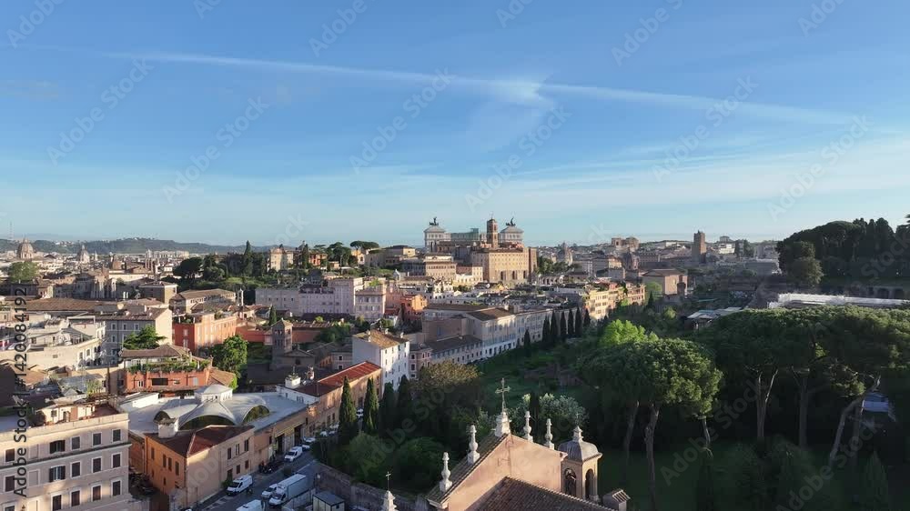 Rome Skyline At Rome In Lazio Italy. Medieval Buildings. Downtown District. Rome Skyline At Rome In Lazio Italy. Venice Square Background. Cultural Heritage. Italy Skyline. Rome Skyline At Rome In Lazio Italy. Medieval Buildings. Downtown District. Rome Skyline At Rome In Lazio Italy. Venice Square Background. Cultural Heritage. Italy Skyline.