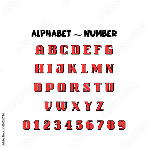 Bisdak Alphabet And Number: A visually striking typography displays the complete alphabet and numerical digits, crafted with a unique.