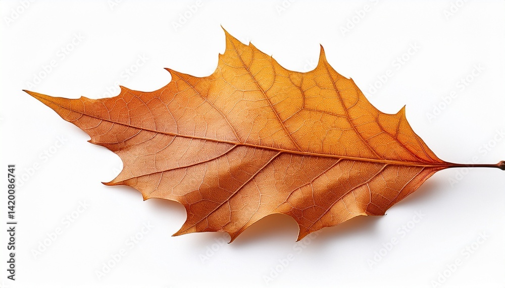 Obraz premium autumn leaf isolated on white