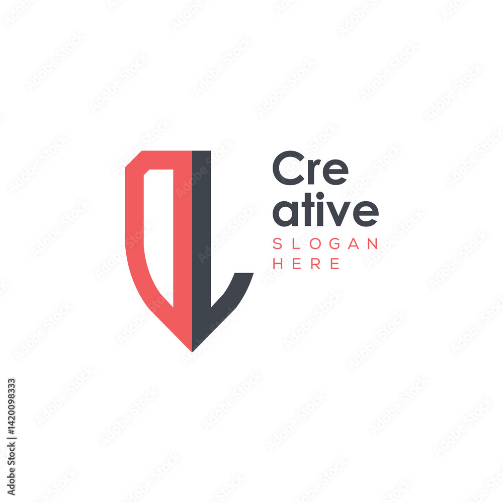 initial monogram letter logo with creative design.