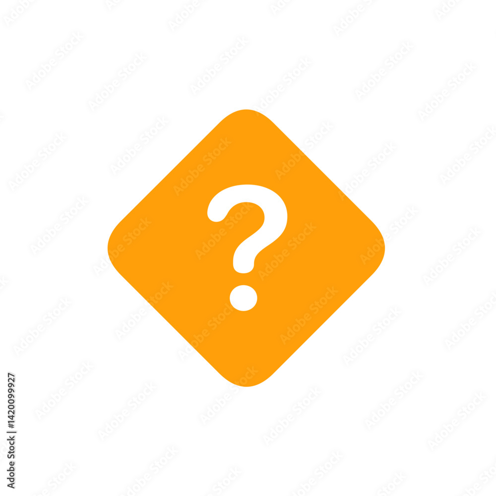 Question Mark Diamond Filled Question Mark Diamond Filled