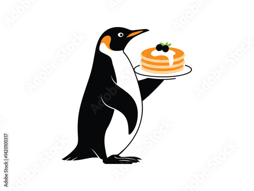 Penguin Pancakes Cute Food Breakfast Sweet
