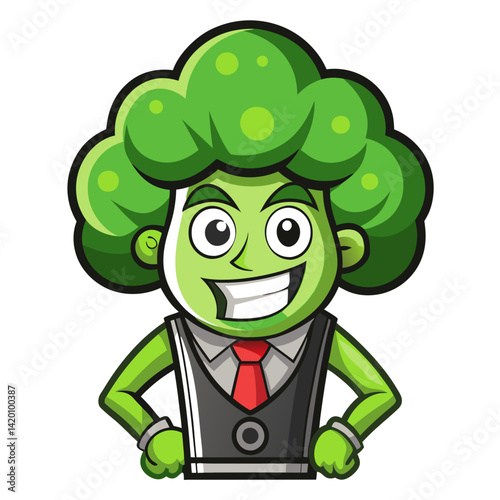  Sweaty Broccoli Vegetable Inline Illustration
