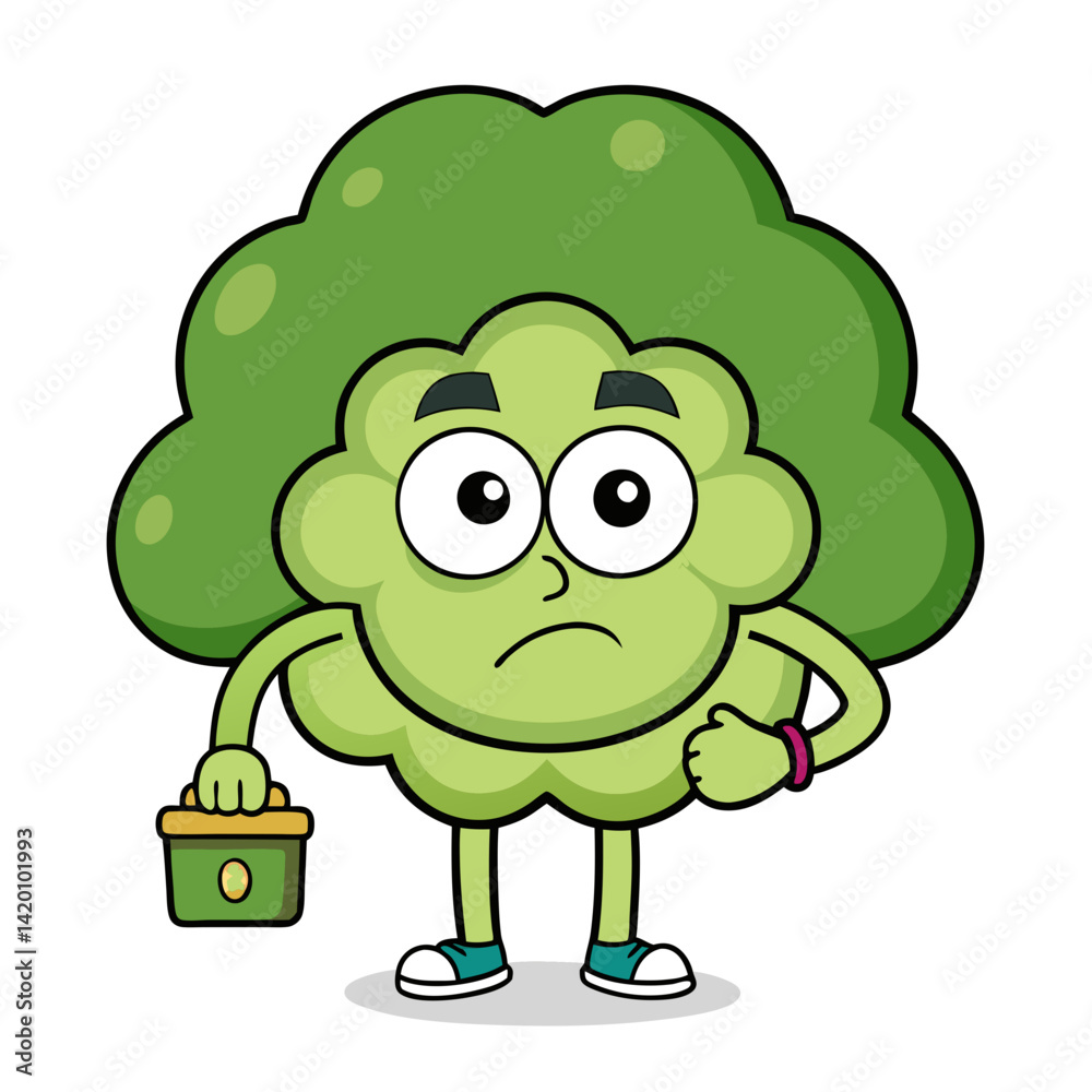 Fototapeta premium Overweight Broccoli in Fossil Hunt