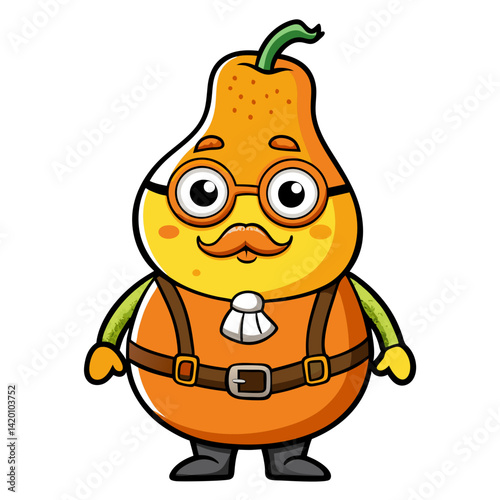  Butternut Squash Vegetable Character Cooking Art