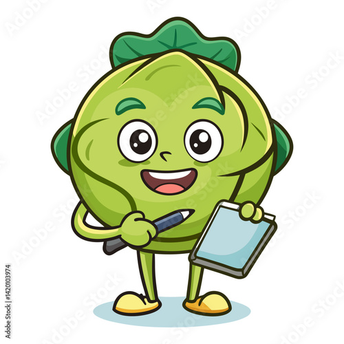  Brussels Sprouts Vegetable Character Journey Art