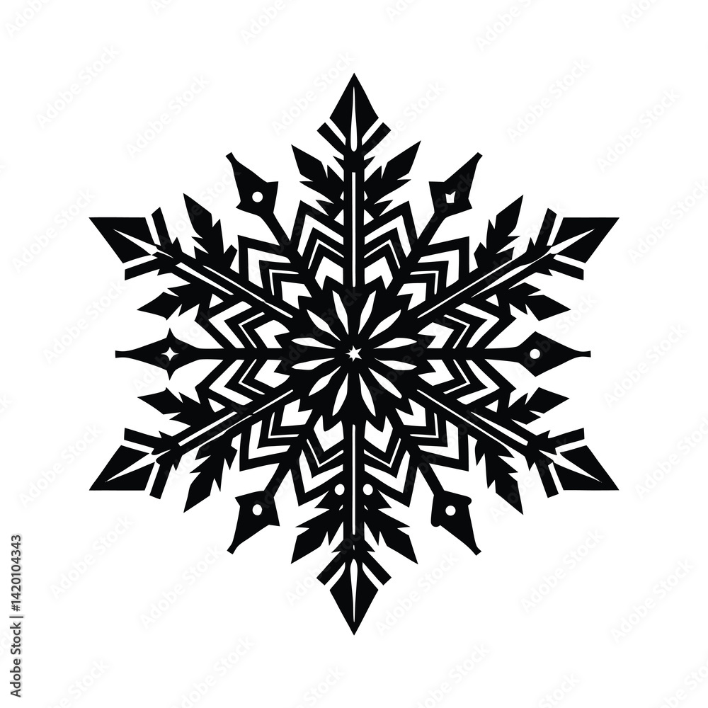 snowflake vector illustration snowflake vector illustration