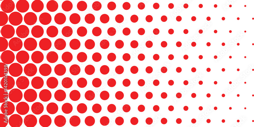 simple red big to small dot pattern. simple red big to small dot pattern.