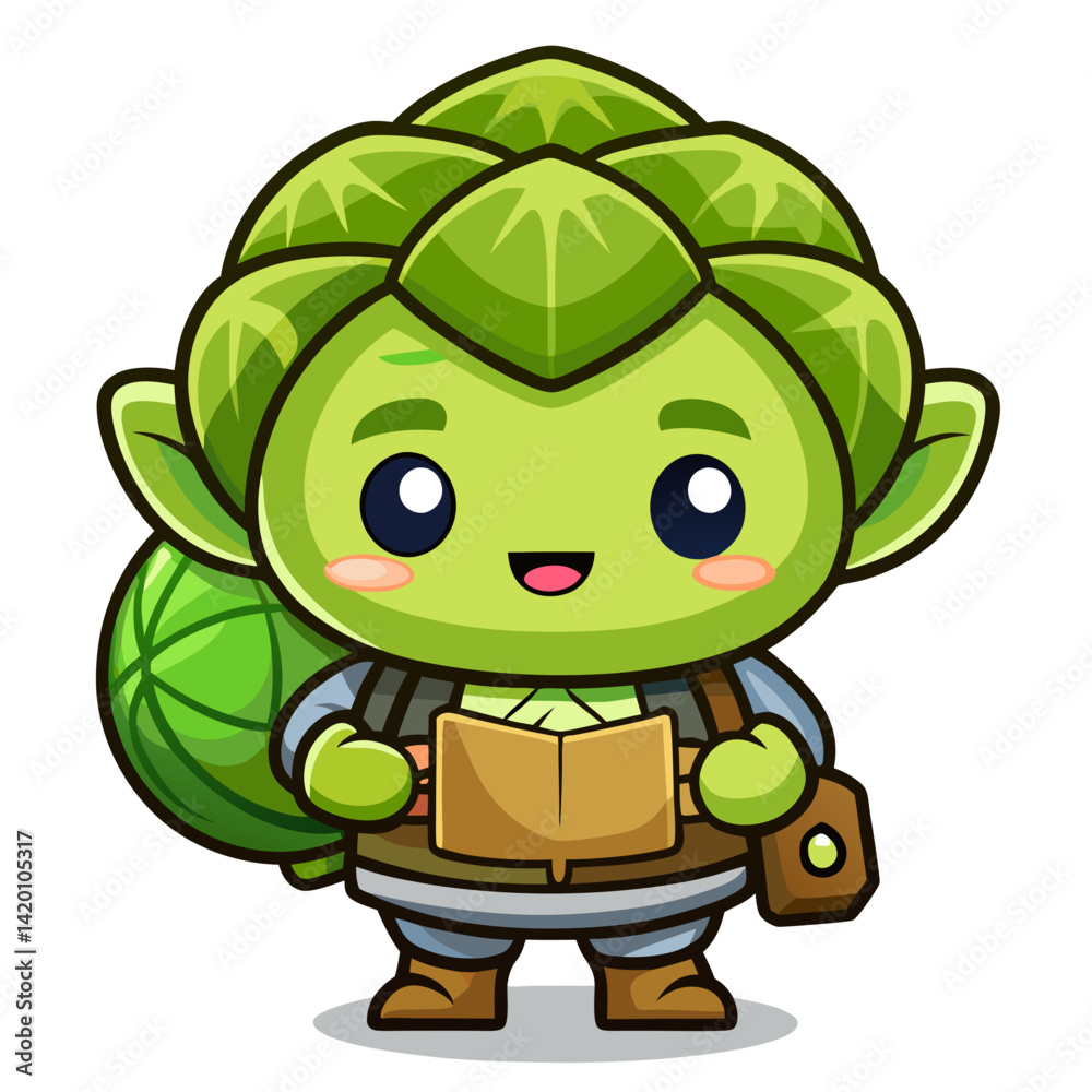 Obraz premium Artistic Brussels Sprouts in Fatigued Hunting