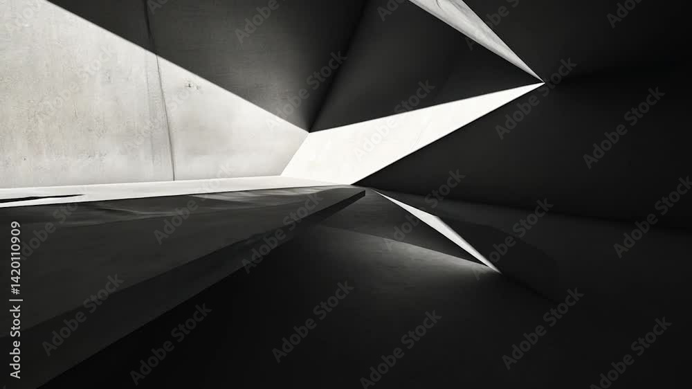 Abstract Concrete Architecture Interior