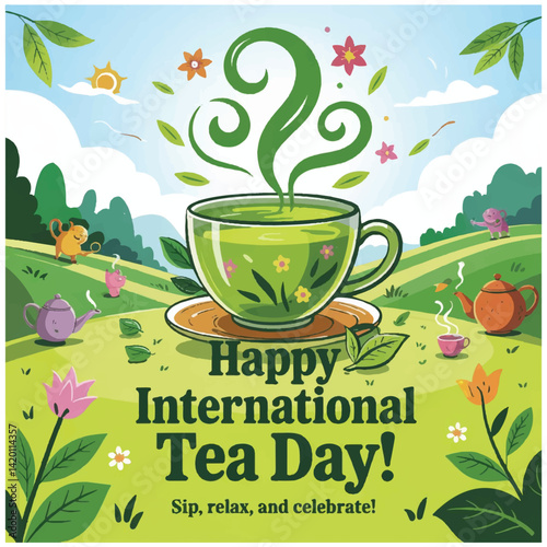 International Tea Day  flyer image 4.eps