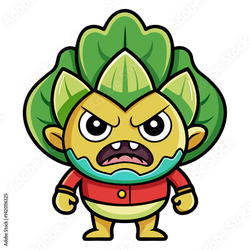  Bok Choy Vegetable Character Crocheting Art