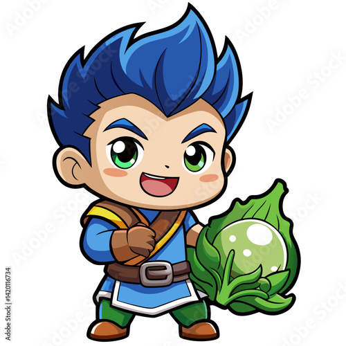  Bok Choy in Artistic Sketch