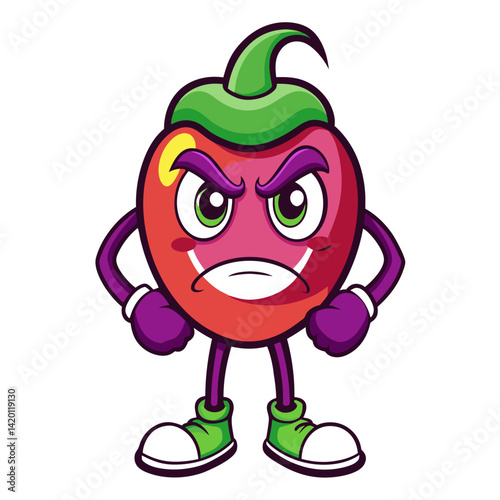  Bell Pepper Vegetable Character Designing Art