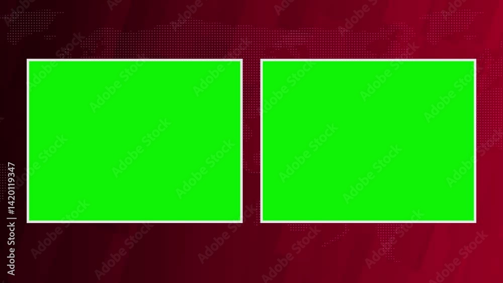 Breaking News frame on green screen breaking news background on chroma key and seamless looping animated breaking news, green screen news background template Video, Breaking News Lower third live