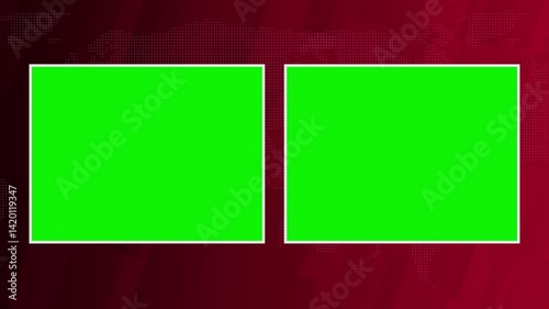 Breaking News frame on green screen breaking news background on chroma key and seamless looping animated breaking news, green screen news background template Video, Breaking News Lower third live