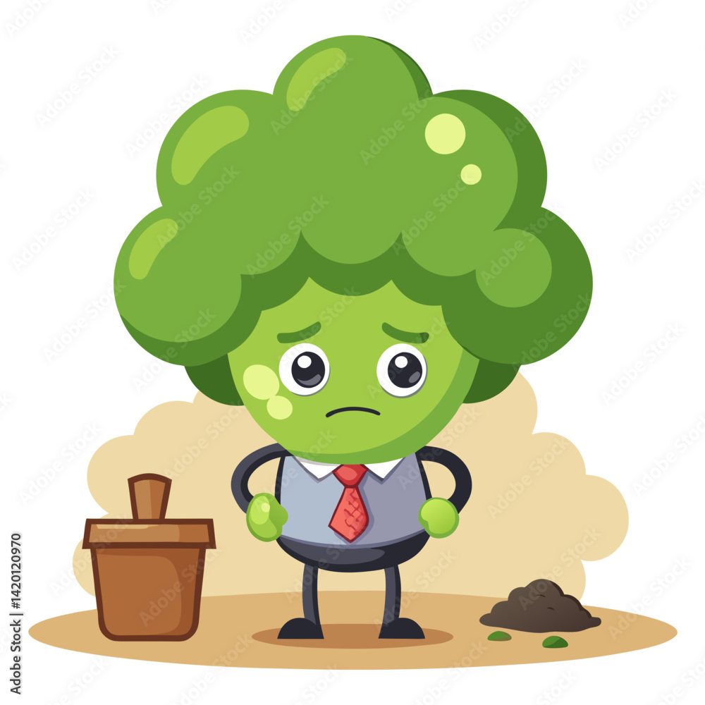 Fototapeta premium Unique Broccoli Art for Ceramics Projects