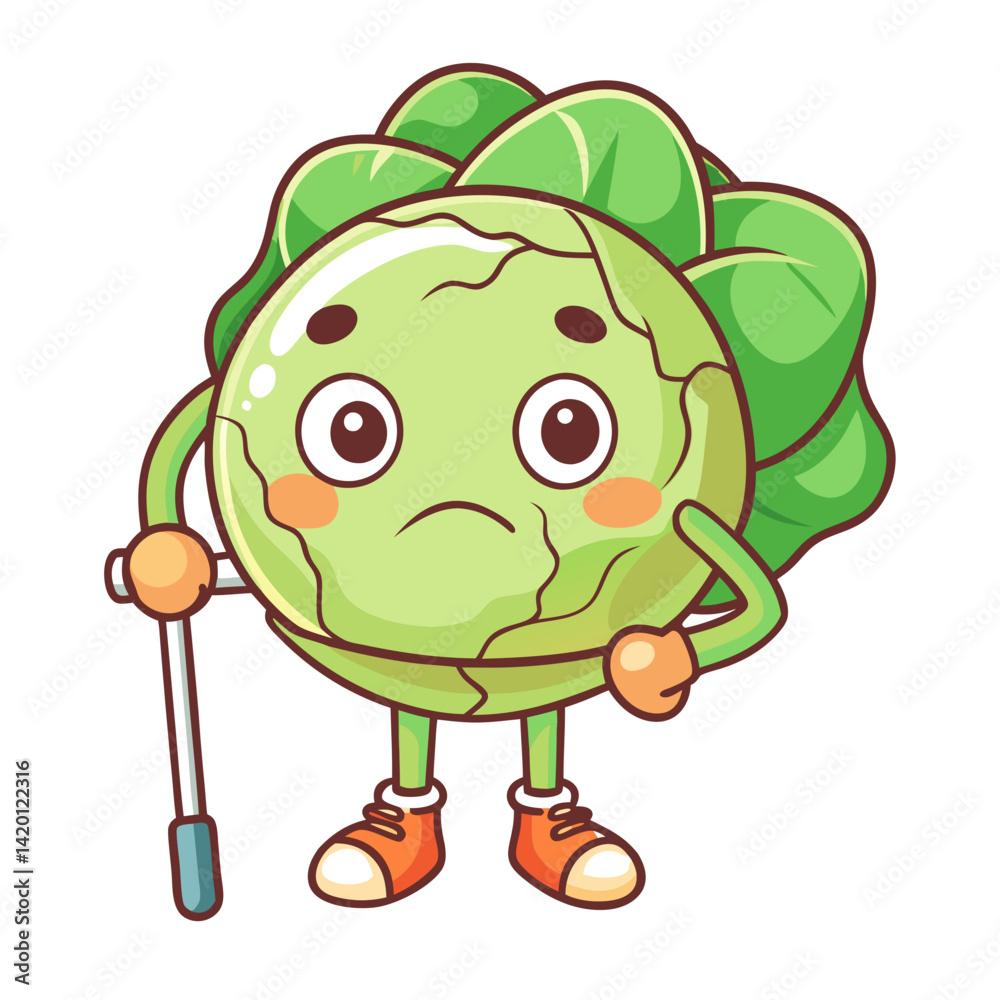 Obraz premium Playful Brussels Sprouts Design for Restoration Art