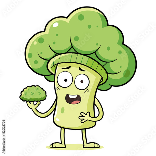  Charming Broccoli Illustration for Cross Stitch