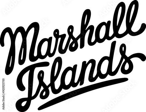 Marshall Islands Handwritten Typography