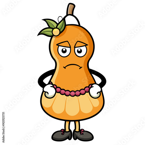  Incapacitated Butternut Squash Vegetable Illustration