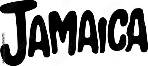 Jamaica Bold Text Island Graphic.
