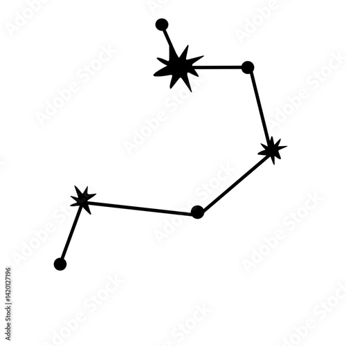 Set of mystic celestial symbol element vector 