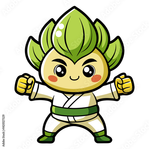  Dynamic Calm Bok Choy Illustration
