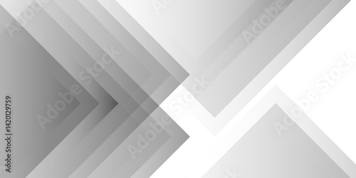 Abstract modern white design features subtle shadows . Modern white and gray technology concept diamond triangle geometric line background . abstract tech banner design. Graphic design element stripe