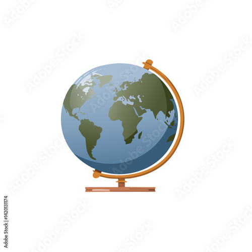 globe on white