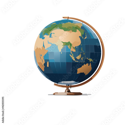 globe on white