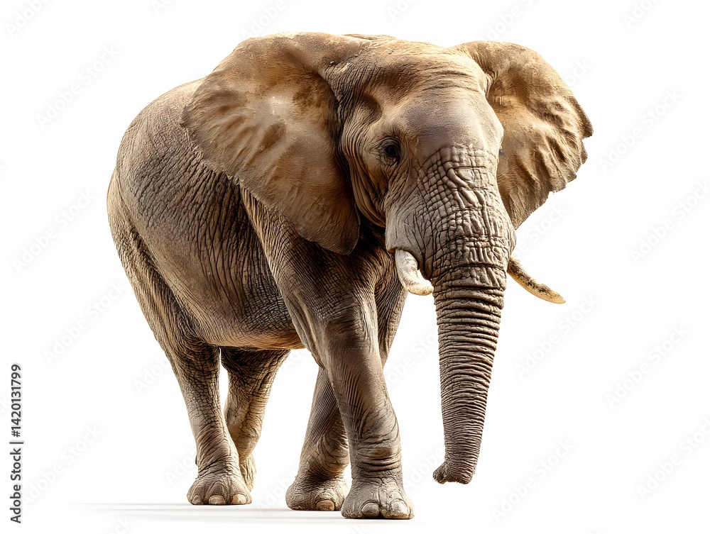 Fototapeta premium elephant isolated on a white background