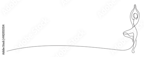 Wallpaper Mural Yoga Woman One Line Drawn Icon Sport Fitness Class Logo Symbol Isolated On White Background. Yoga Tree Pose Outline Woman Body Symbol for Fitness Center Advertising Flyer, Card, Invitation	
 Torontodigital.ca