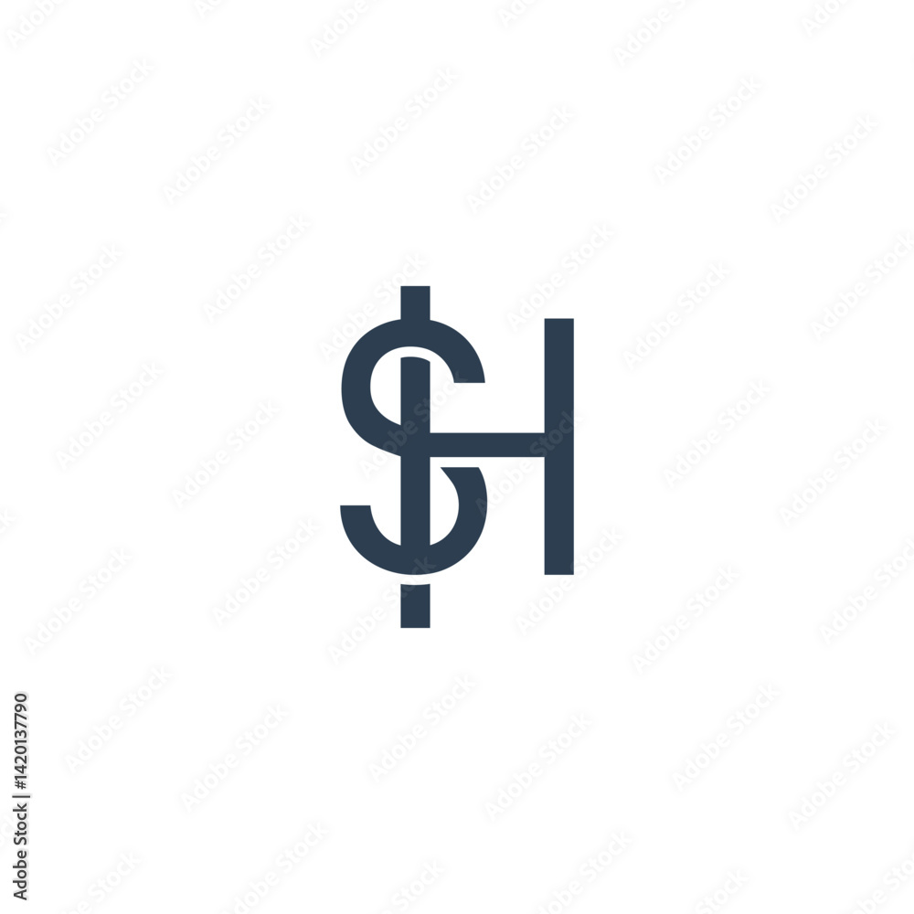 sh Logo Template vector illustration sh Logo Template vector illustration