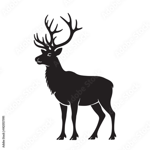 deer silhouette vector.