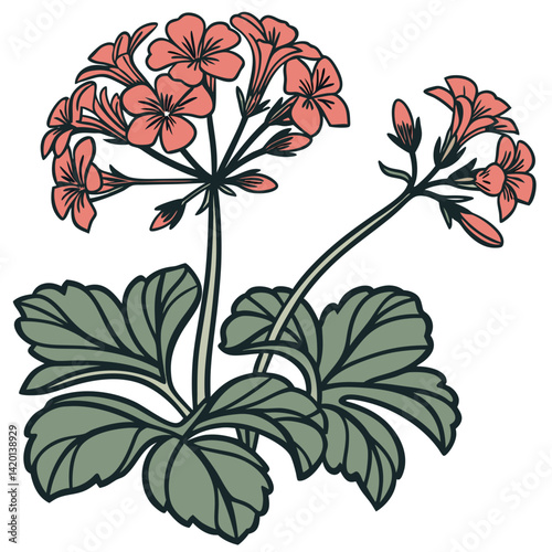 Cuadro en lienzo Charming Kalanchoe Blossfeldiana Art for Interiors