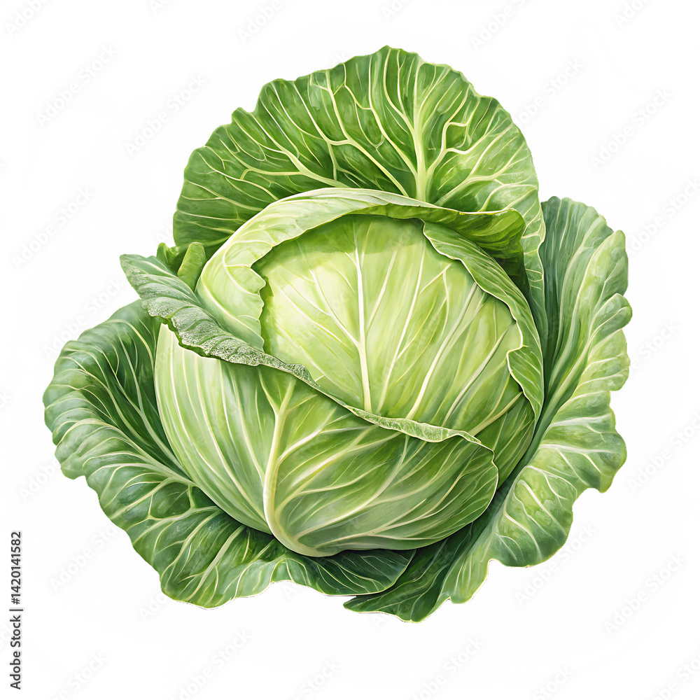 Fototapeta premium cabbage isolated on white background