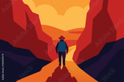 man and woman in the mountains