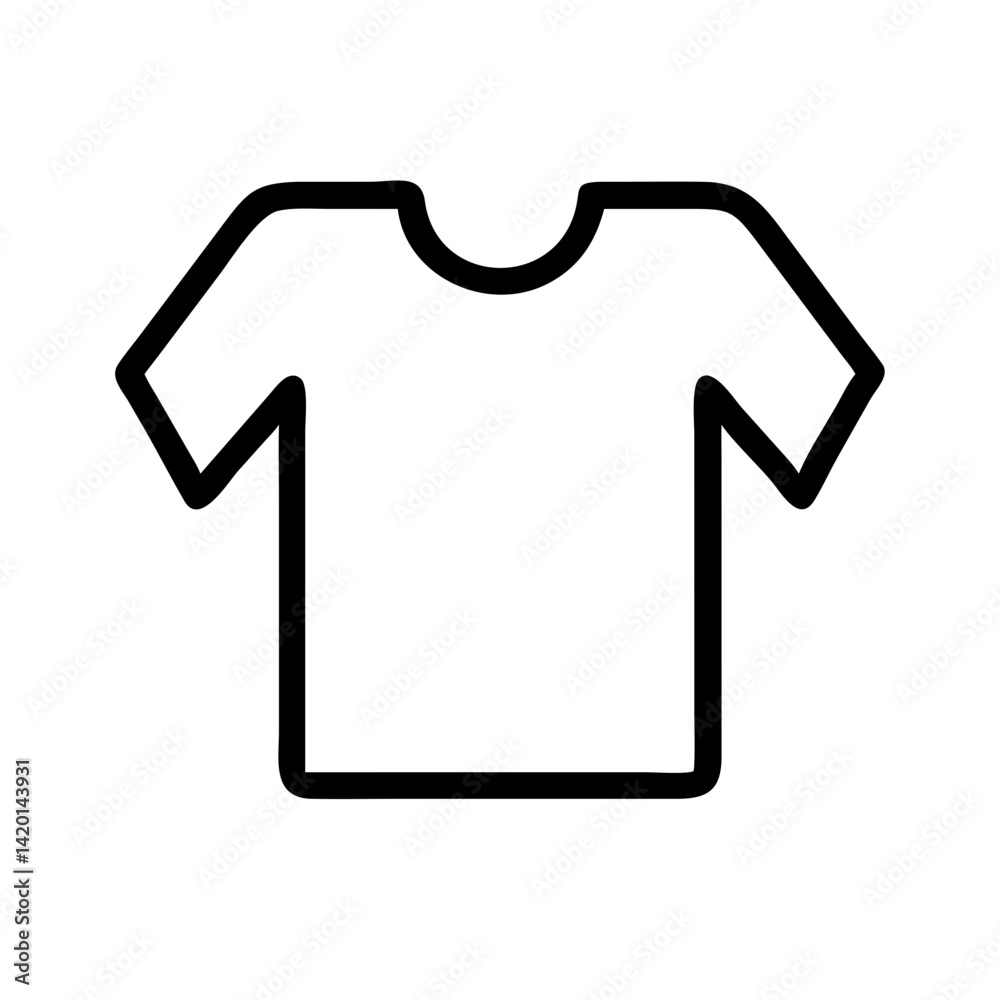 minimal t-shirt outline flat icon for apps and websites
minimal t-shirt outline flat icon for apps and websites