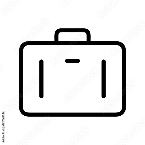 suitcase travel icon vector, flat icon for apps and websites
