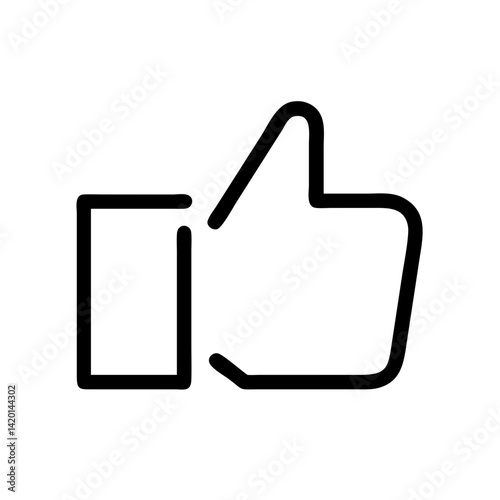 approval gesture icon vector, flat icon for apps and websites
