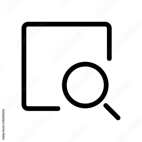 search interface icon vector, flat icon for apps and websites
