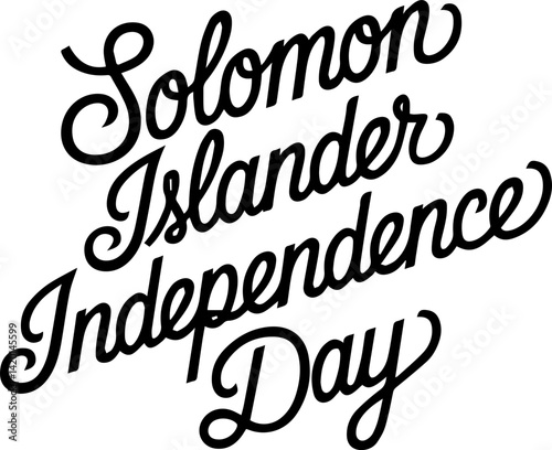 Solomon Islander Independence Day Graphic