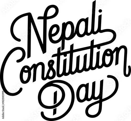 Nepali Constitution Day Celebration Graphic