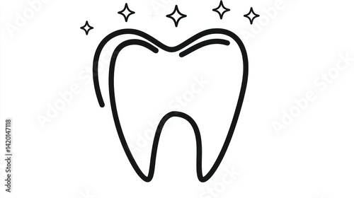 Healthy Tooth Icon, Clean Smile photo
