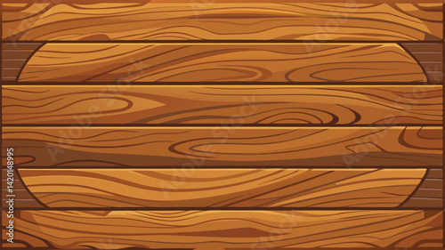 Seamless Wooden Texture Background Vector Illustration. Natural wood grain pattern design for rustic, vintage, decor