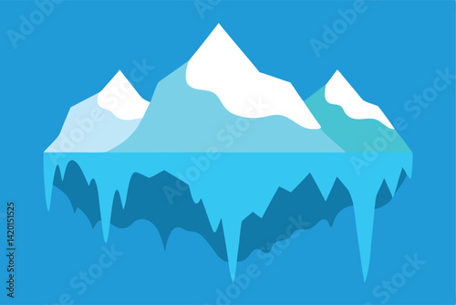 mountain landscape vector illustration